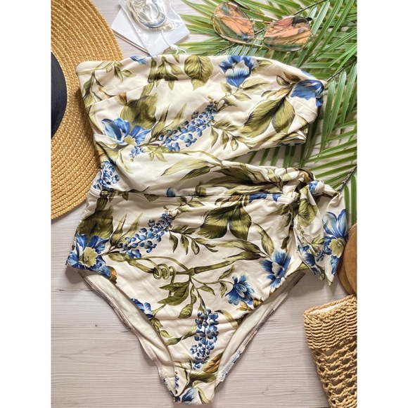 Zimmermann Bandeau Cutout Swimsuit - Picture 2 of 10